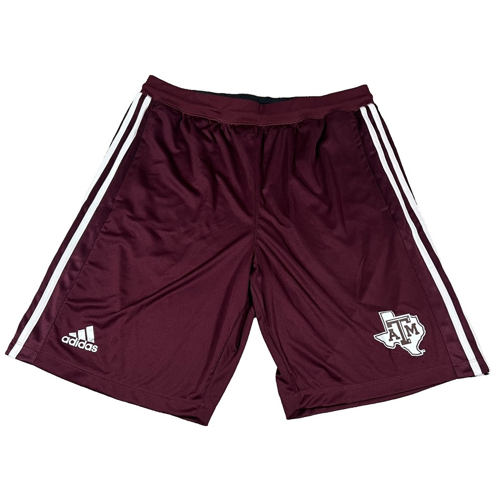 Adidas Womens Large Red Texas A&M Aggies Training Sports Performance Shorts NWT